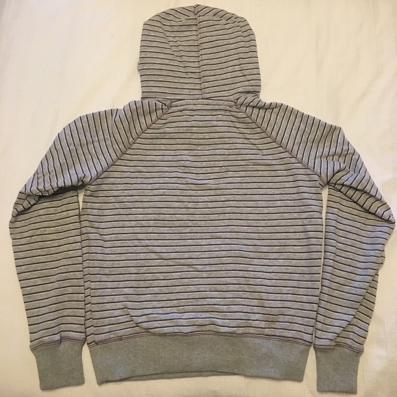 American Eagle Grey Striped Hoodie - Picture 3 of 4